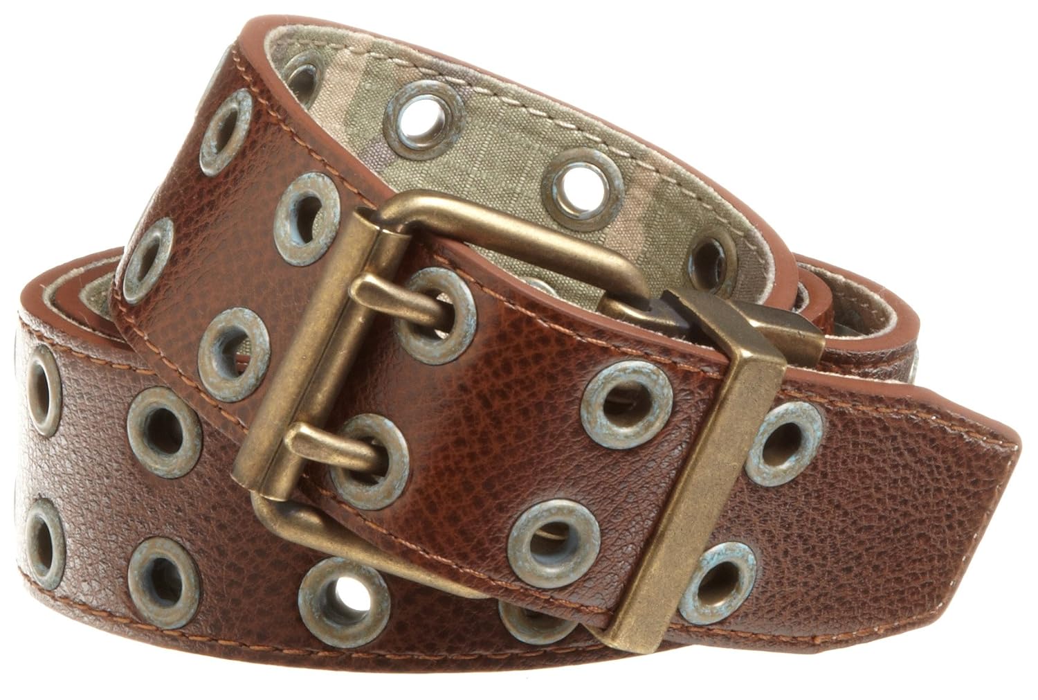 c-red 男式40 mm 两面戴迷彩 ripstop grommet 皮带 brown/camo 32